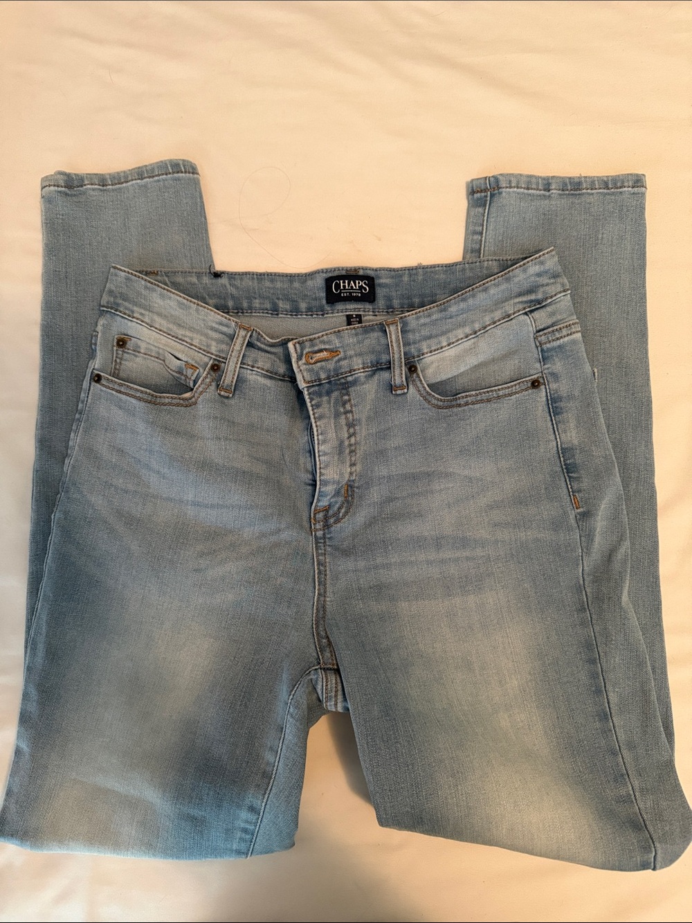Chaps Skinny Jeans in Light Wash Blue